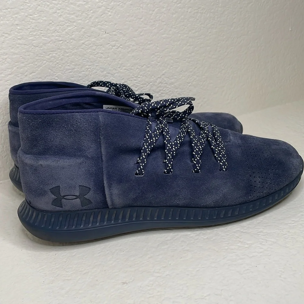 Under Armour Navy Suede Sneakers size 8